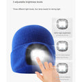 Warm Knitted Winter Hats Rechargeable LED