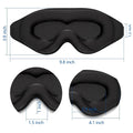 3D Sleep Mask Light Blocking Eye Cover With Adjustable Strap