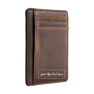 Simple Leather Slim Wallet Card Holder
