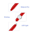Metal Fidget Spinner Pen With LED Light