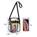 Clear PVC Crossbody Purse Bag