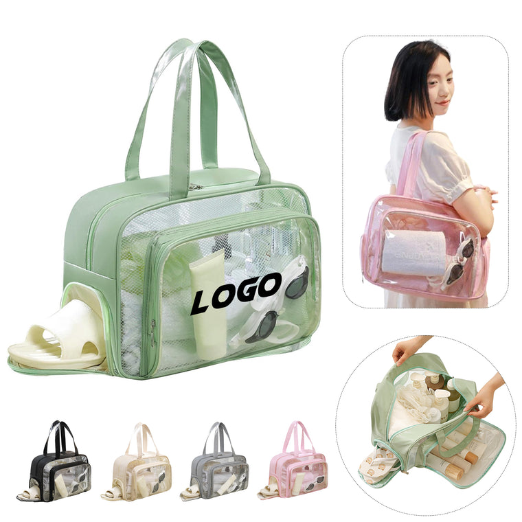 Clear Travel Toiletry Bag With Handles