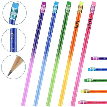 Color Changing Metallic Glitter Wooden Pencil