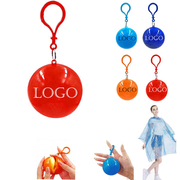 Portable Disposable Ball-Shaped Raincoat For Outdoor