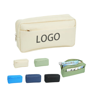 Minimalist Double-Layer Oxford Cloth Pencil Case
