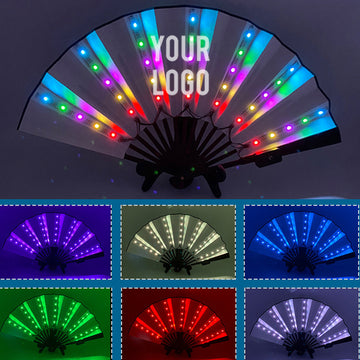 Glowing LED Folding Fan