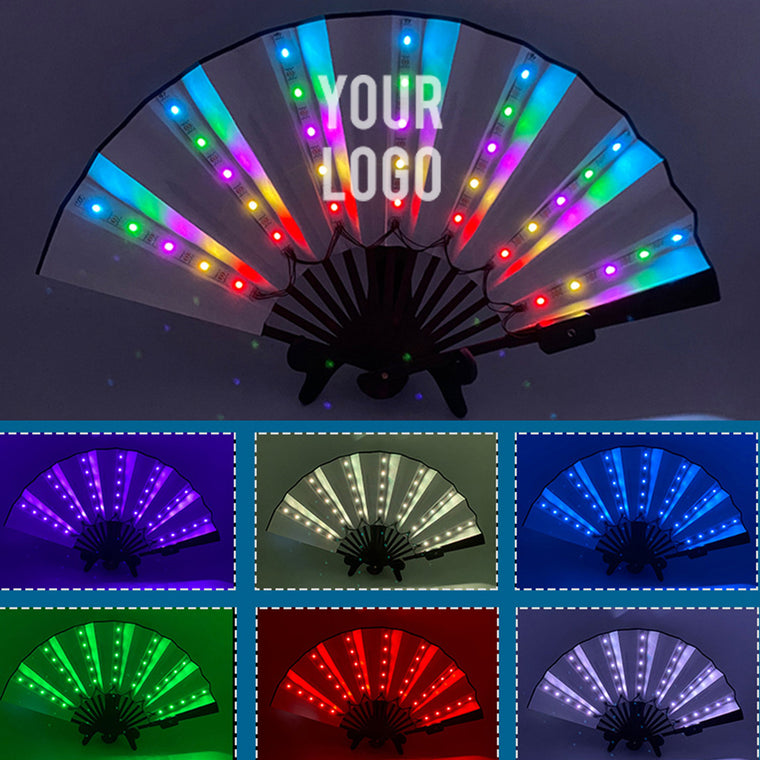 Glowing LED Folding Fan