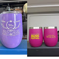12oz Double Wall Stainless Steel Wine Tumbler