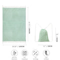 Beach Towel Cotton Large Towel Soft Blanket With Backpack