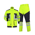 Hi-Vis Waterproof Fleece Work Coverall Set