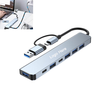 Aluminium 7 in 1 USB C Hub