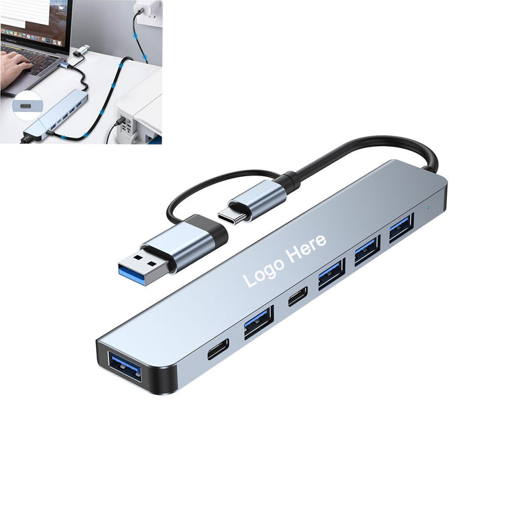 Aluminium 7 in 1 USB C Hub