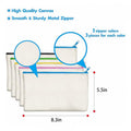 Cotton Canvas Zipper Pouch