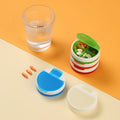 4 Compartment Frosted Clear Pill Box
