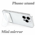 Adhesive Foldable Phone Stand With Mini Mirror