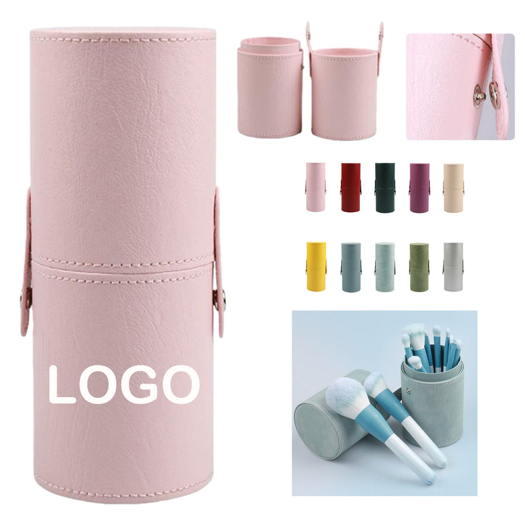 Leather Makeup Organizer With Snap Closure