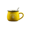 8 Oz Ceramic Potbelly Breakfast Milk Cup