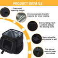 Car Trash Can With Lid & Storage Pockets