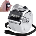 4-Digit Number Metal Case Mechanical Tally Counter