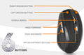 Smooth and Responsive 2.4GHz Wireless Mouse