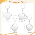 Double-Sided Folding Small Mirror Keychain