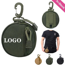 Portable Tactical Round Wallet with Carabiner