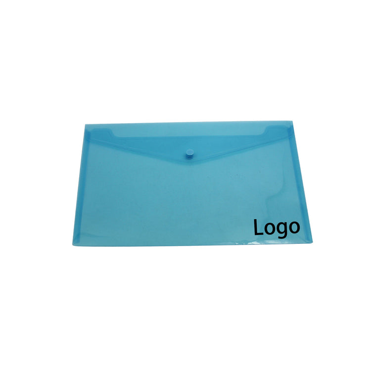 Colorful Clear A4 Plastic File Pouch