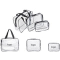 3 Pieces Clear PVC Makeup Bag