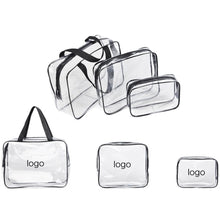 3 Pieces Clear PVC Makeup Bag