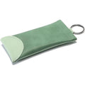 Trendy Snake-Print Eyeglass Pouch with Spring Closure