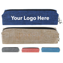Heathered Zippered Pencil Pouch