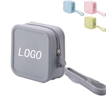 Portable Square Silicone Toiletry Bag