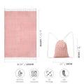 Beach Towel Cotton Large Towel Soft Blanket With Backpack