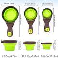 M Size Collapsible Pet Scoop Silicone Measuring Cups