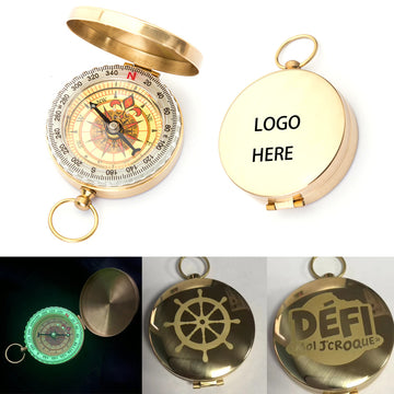 Luminous Copper Compass For Outdoor
