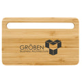 Custom Printed Bamboo Wireless Charging Pad with Phone Stand