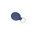 PU Leather Round Faux Keychain