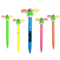Plastic Ballpoint Pen with Fidget Spinner Top