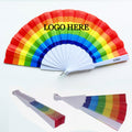 Folding Rainbow Hand Fan