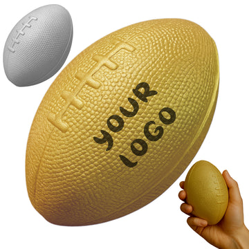 5" Gold Soft PU Foam Football Stress Reliever