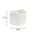 Customizable Handwoven Storage Basket With Knots