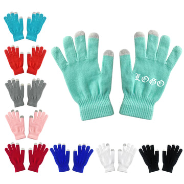 Warm Knit Touch Screen Gloves For Adults