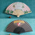 Full Color Folding Paper Fan with Bamboo Handle