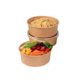 Kraft Paper Bowls with Lid