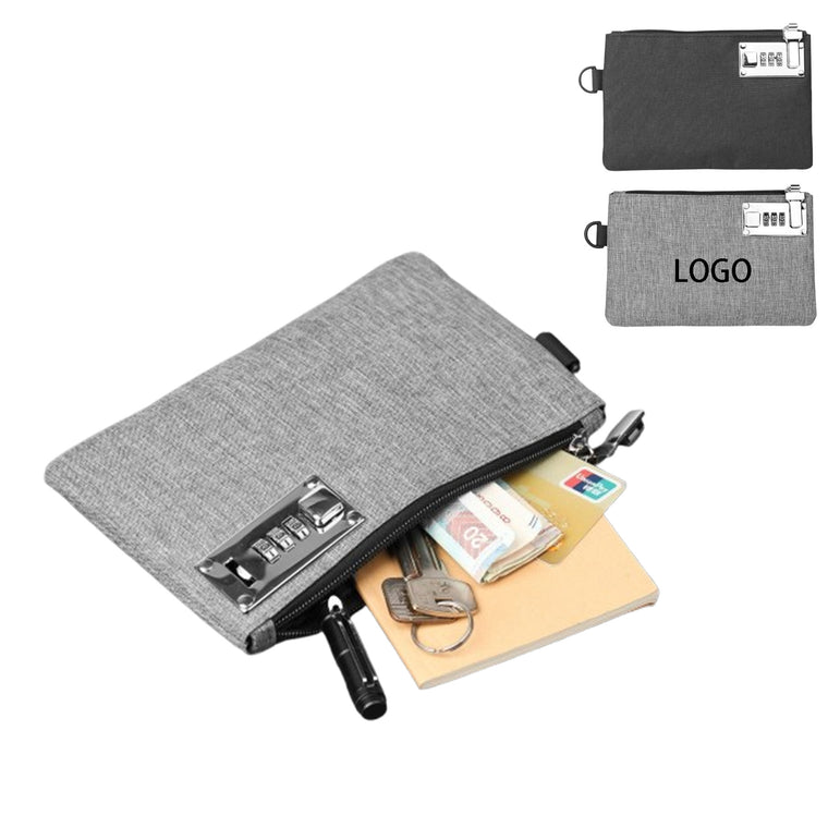 Money Bag With Lock Travel Safe Lockable Bank Bag