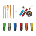 Portable Eco-Friendly Travel Camping Bamboo Cutlery Set