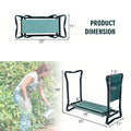 Foldable Garden Kneeler and Seat witth Tool Pouch