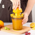 Handheld Dual Press Manual Juicer With Scale Measuring Cup