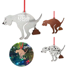 Poop Dog Christmas Tree Decoration Pendant Wooden
