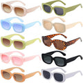 Rectangle Narrow Square Frame Sunglasses